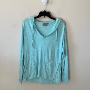 Athleta No Rush Turquoise Hoodie Sweatshirt - Size M